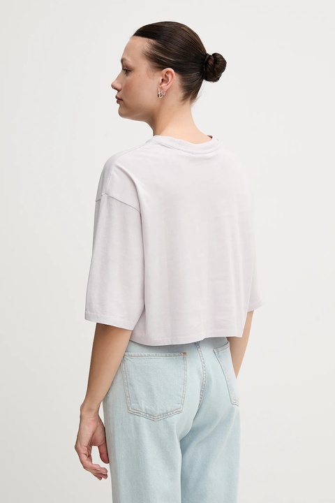 Guess Originals t-shirt bawełniany damski kolor fioletowy W5GI58 K8HM0 - zdjęcie produktu nr 2