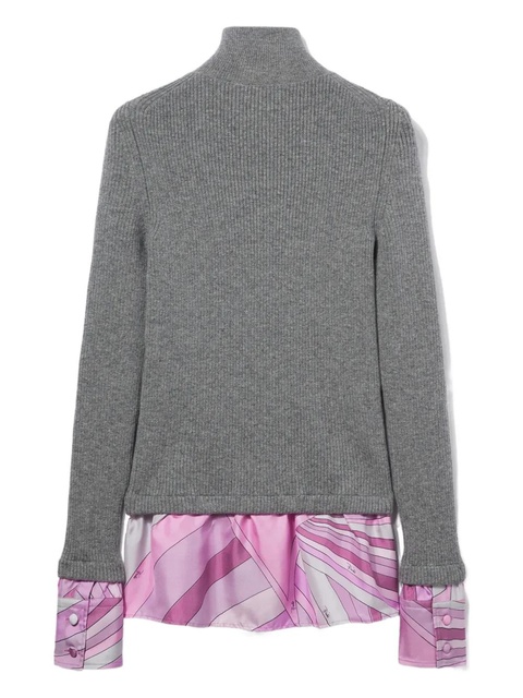 PUCCI Iride-print roll-neck sweater - Grey - zdjęcie produktu nr 2