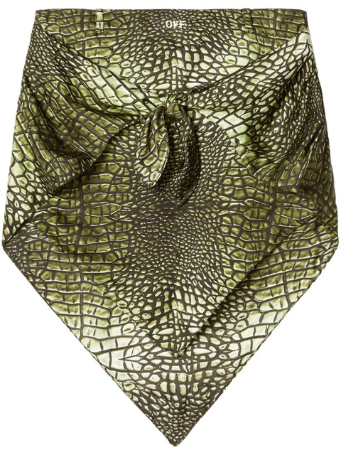 Off-White Croco Bandana skirt - Green - zdjęcie produktu nr 1