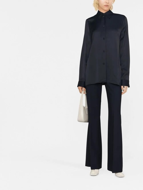 Jil Sander classic collar buttoned blouse - Blue - zdjęcie produktu nr 2