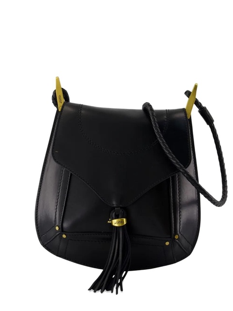 ISABEL MARANT Anahi tassel-embellished calfskin crossbody bag - Black - zdjęcie produktu nr 1