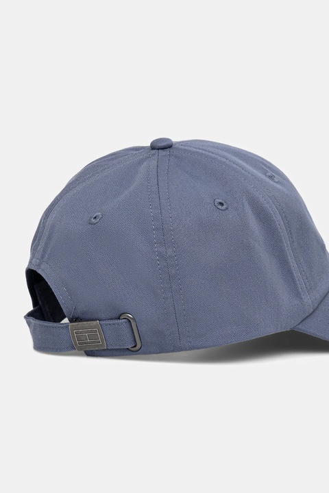Tommy Jeans czapka z daszkiem bawełniana kolor niebieski AW0AW17815 - zdjęcie produktu nr 2