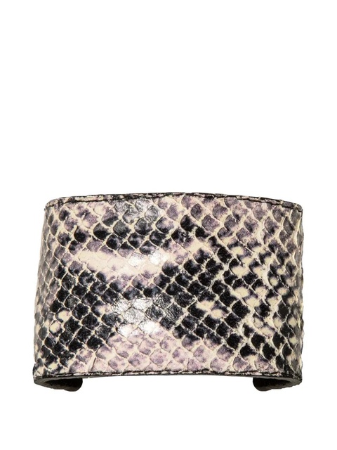 Jennifer Behr leather-embossed pony wrap - Neutrals - zdjęcie produktu nr 1