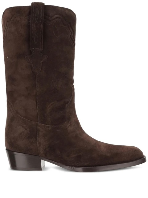 Paris Texas suede square-toe boots - Brown - zdjęcie produktu nr 1