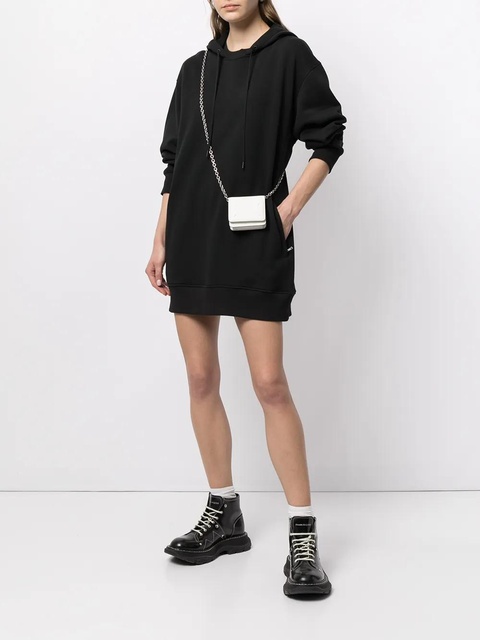 3.1 Phillip Lim drawstring-hood sweatshirt dress - Black - zdjęcie produktu nr 1
