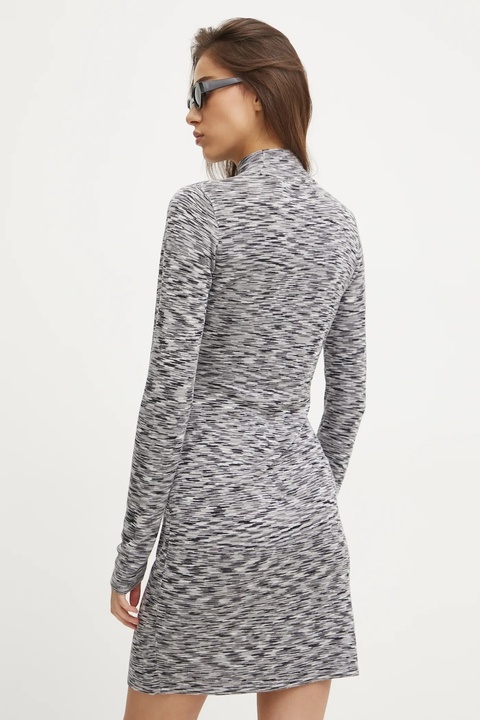 Karl Lagerfeld Jeans sukienka kolor szary mini dopasowana A1W13008 - zdjęcie produktu nr 2