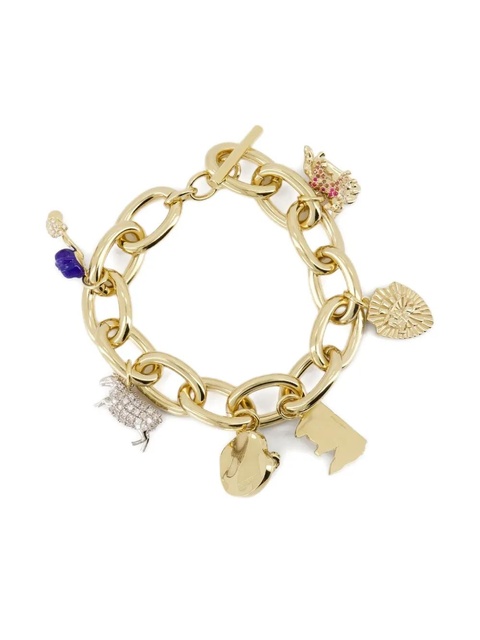 Burberry charm-embellished bracelet - Gold - zdjęcie produktu nr 2
