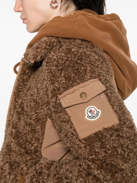 Moncler Coligny teddy-fleece jacket - Brown - zdjęcie produktu nr 2