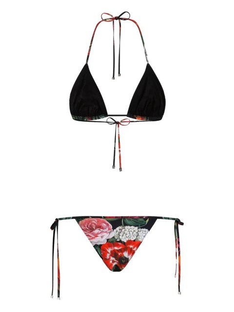 Dolce & Gabbana floral-print bikini set - Black - zdjęcie produktu nr 2