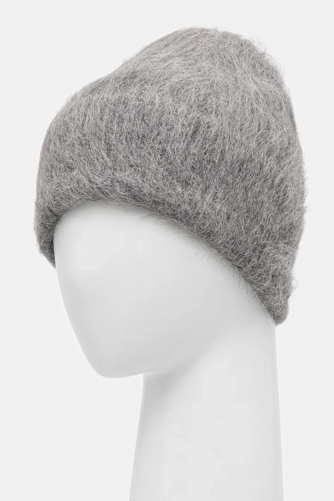 Answear.LAB czapka kaszmirowa kolor szary - zdjęcie produktu nr 2