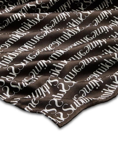 Tory Burch T Monogram Sublime neckerchief - Brown - zdjęcie produktu nr 2