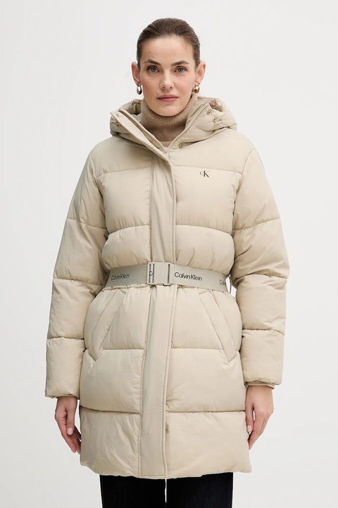 Calvin Klein Jeans kurtka kolor beżowy LV047D508G - zdjęcie produktu nr 1