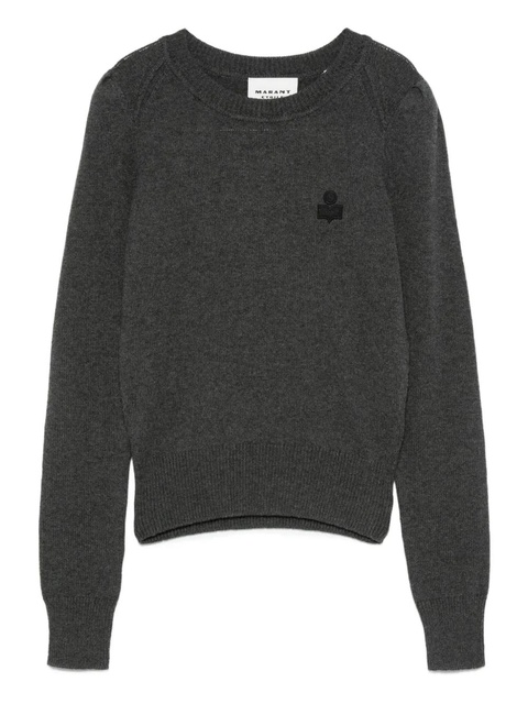 MARANT ÉTOILE embroidered long-sleeves sweater - Grey - zdjęcie produktu nr 1