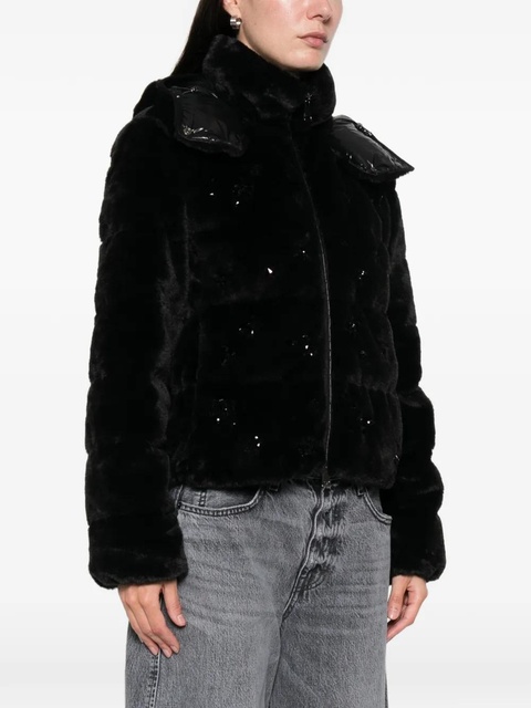 Moncler Andronne hooded embellished jacket - Black - zdjęcie produktu nr 2