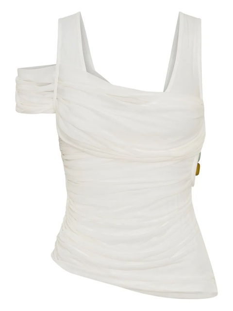 Christopher Esber Beach Glass draped tank top - White - zdjęcie produktu nr 1
