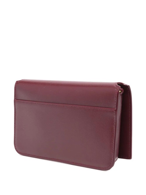 Saint Laurent Cassandre logo-plaque mini bag - Red - zdjęcie produktu nr 2