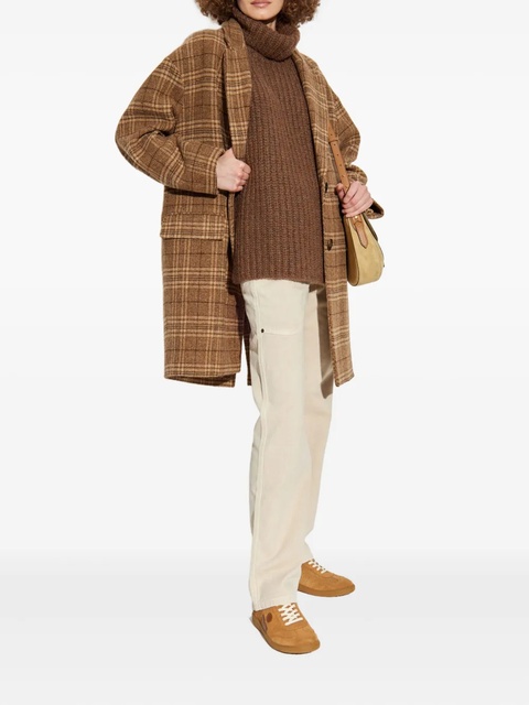 ISABEL MARANT turtleneck ribbed vest - Brown - zdjęcie produktu nr 1
