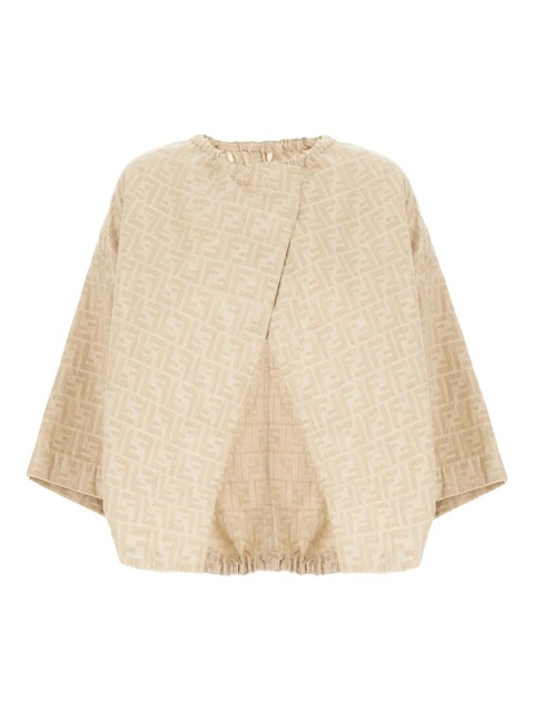 FENDI FF-pattern drawstring jacket - Neutrals - zdjęcie produktu nr 1