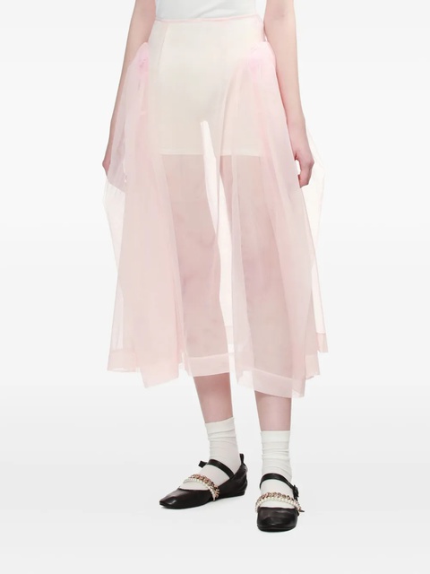 Simone Rocha sheer skirt - Pink - zdjęcie produktu nr 2