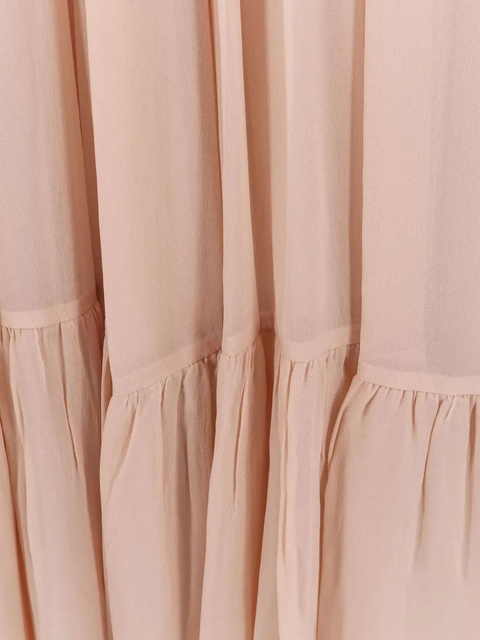 PINKO lace pleated maxi dress - Neutrals - zdjęcie produktu nr 2