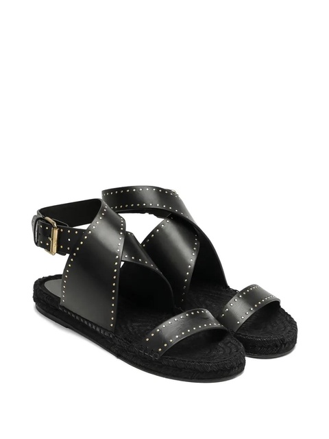 ISABEL MARANT studded cross-strap sandals - Black - zdjęcie produktu nr 1