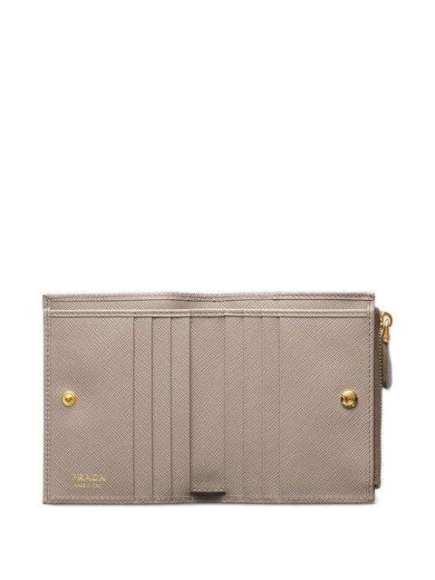 Prada triangle-logo saffiano leather wallet - Grey - zdjęcie produktu nr 2