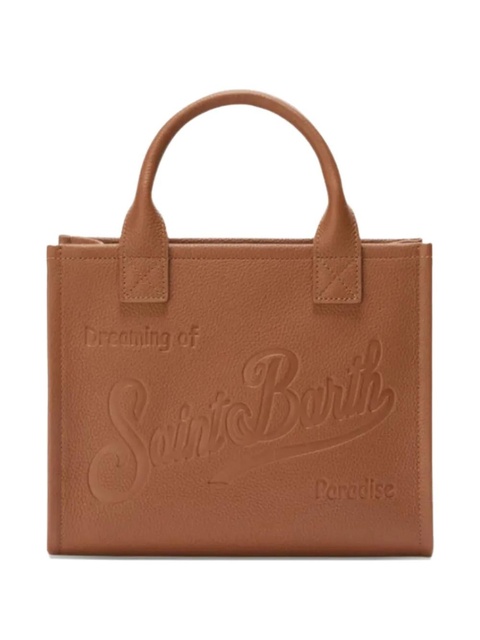MC2 Saint Barth mini Vanity embossed top handle tote bag - Brown - zdjęcie produktu nr 1