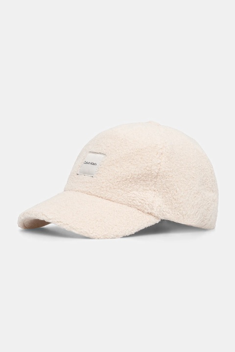 Calvin Klein czapka z daszkiem kolor beżowy LV04F5026G - zdjęcie produktu nr 1