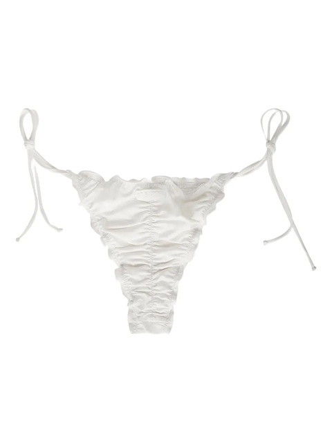 MC2 Saint Barth ruffled-lace swim briefs - White - zdjęcie produktu nr 2