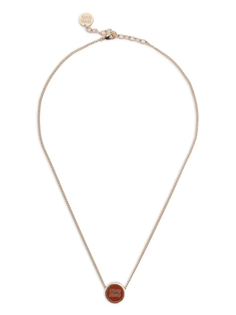 Miu Miu logo necklace - Metallic - zdjęcie produktu nr 2