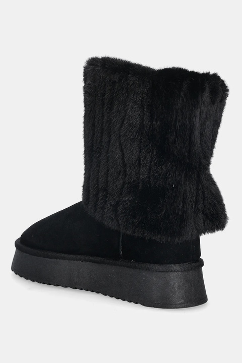 GOE śniegowce zamszowe kolor czarny SS2N4307 BLACK - zdjęcie produktu nr 1