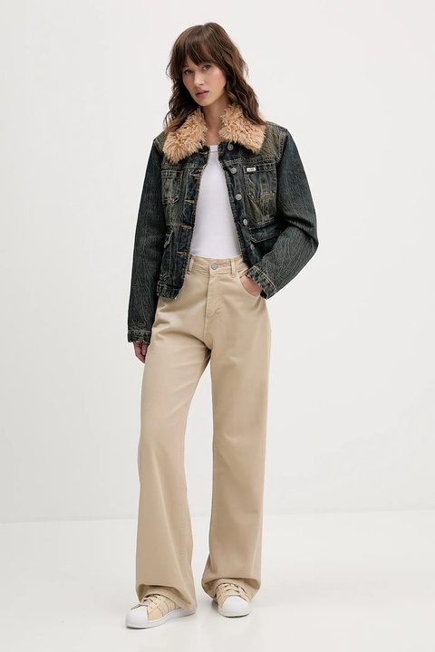 Guess Originals kurtka jeansowa kolor granatowy przejściowa W5BN48 D4XYG - zdjęcie produktu nr 1