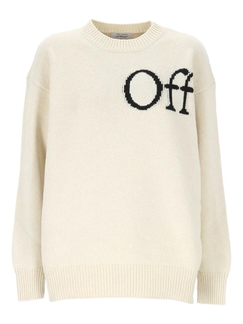 Off-White logo-intarsia wool sweater - zdjęcie produktu nr 1