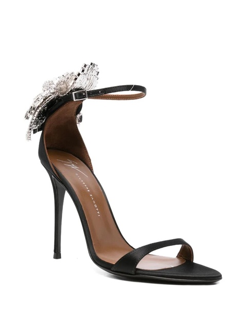 Giuseppe Zanotti 100mm embellished stiletto heeled sandals - Black - zdjęcie produktu nr 2