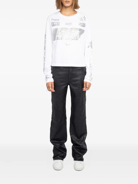 Zadig&Voltaire strass multi cross top - White - zdjęcie produktu nr 2