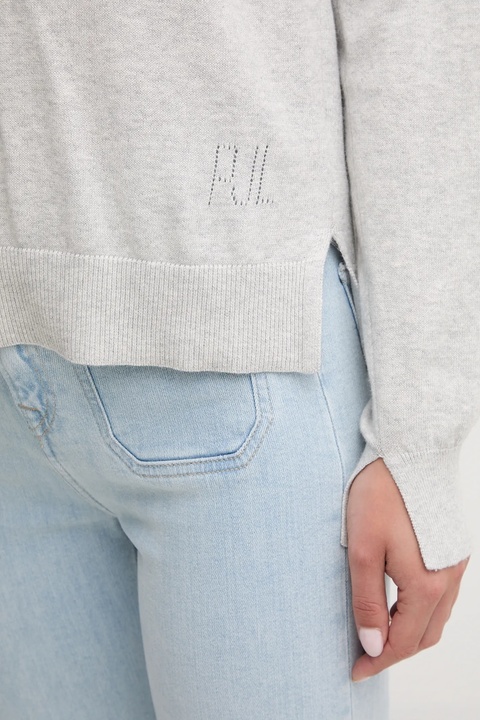 Pepe Jeans sweter z domieszką wełny damski kolor szary lekki PL7000035 - zdjęcie produktu nr 2