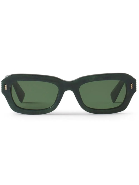 Lanvin geometric-frame sunglasses - Green - zdjęcie produktu nr 1