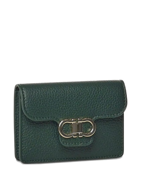 Ferragamo Gancini-buckle leather wallet - Green - zdjęcie produktu nr 2