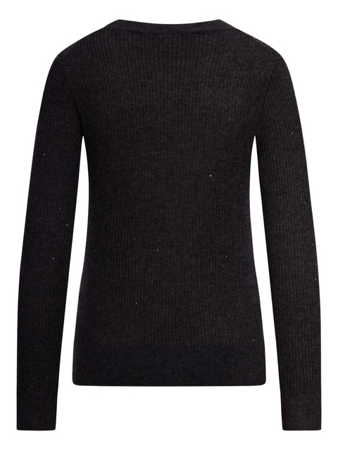 Max Mara Marabu ribbed sequin-embellished sweater - Black - zdjęcie produktu nr 2
