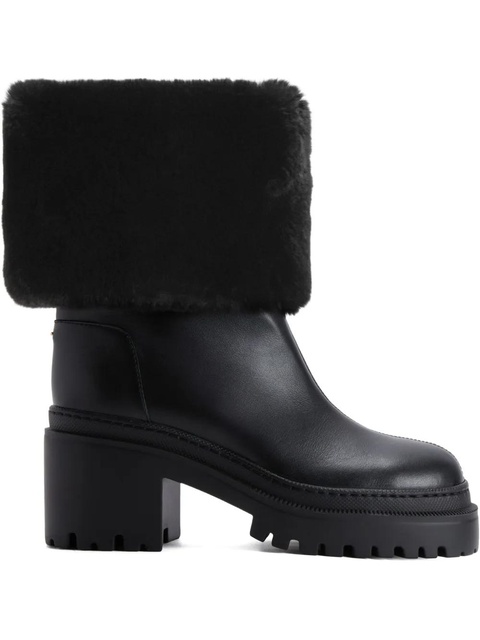 Giuseppe Zanotti MAIRI fur-cuff boots - Black - zdjęcie produktu nr 1
