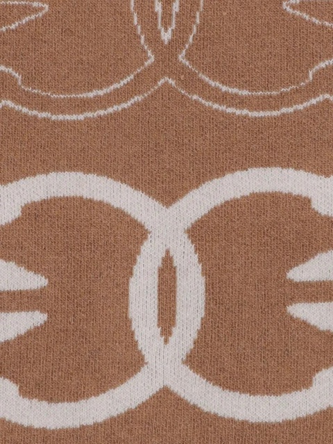 PINKO Love Birds fringed scarf - Neutrals - zdjęcie produktu nr 2