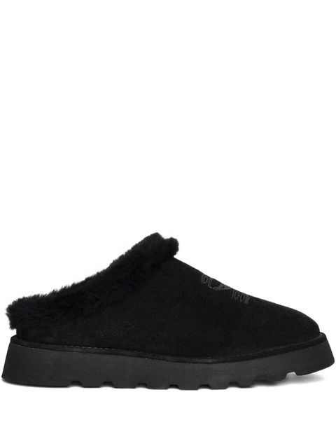 Zadig&Voltaire embroidered shearling mules - Black - zdjęcie produktu nr 1