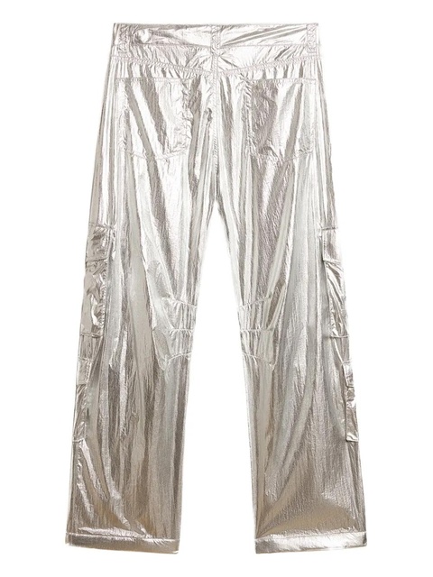 Golden Goose metallic cargo pants - Silver - zdjęcie produktu nr 2
