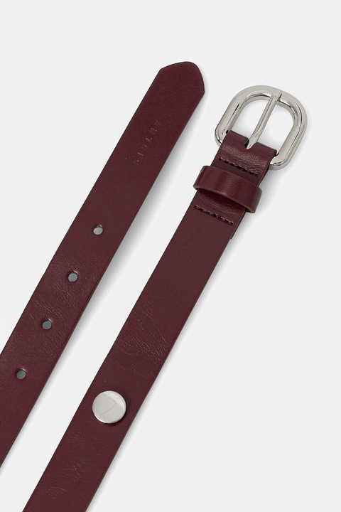 Sisley pasek damski kolor bordowy 6QBXWL037 - zdjęcie produktu nr 2