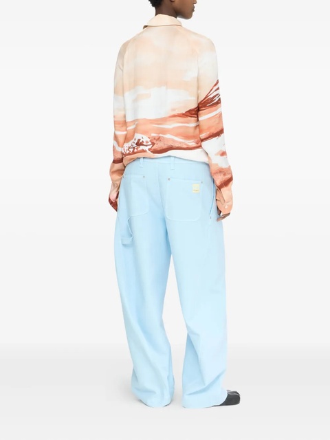 JW Anderson pleated panel trousers - Blue - zdjęcie produktu nr 2