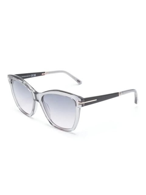 TOM FORD Eyewear Lucia wayfarer-frame sunglasses - Grey - zdjęcie produktu nr 1
