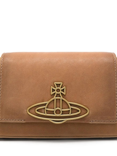 Vivienne Westwood Orb-plaque leather shoulder bag - Brown - zdjęcie produktu nr 2