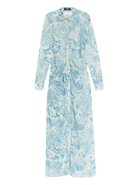 Versace Barocco-print maxi dress - Blue - zdjęcie produktu nr 1