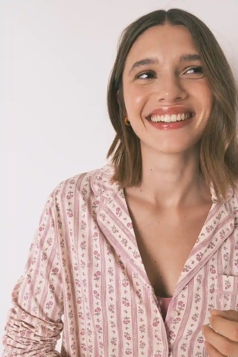 women'secret piżama damska kolor różowy bawełniana 3592420 - zdjęcie produktu nr 1