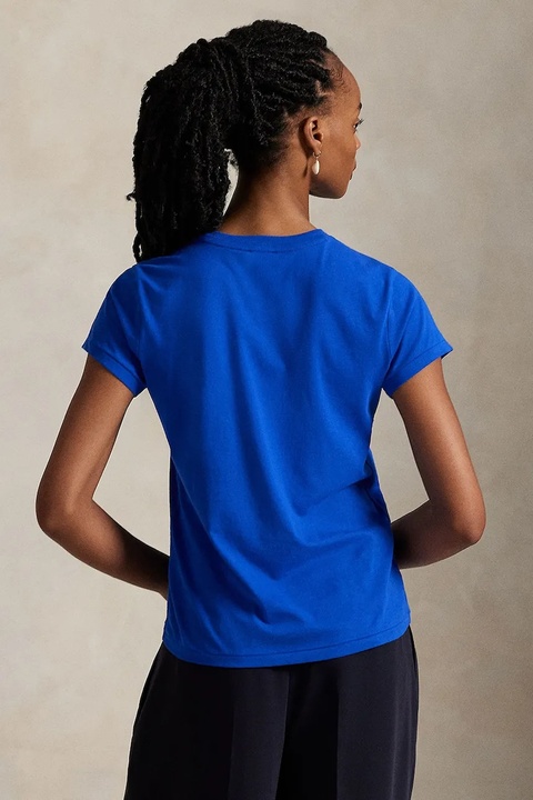 Polo Ralph Lauren t-shirt bawełniany damski kolor fioletowy 211898698 - zdjęcie produktu nr 2
